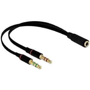 Delock Headsetadapter - 4-poliger Mini-Stecker weiblich...