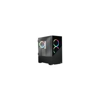 Enermax PC Case K8 RGB Tempered Glass Mid-Tower ATX Black - Tower - ATX