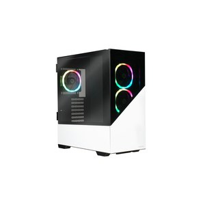 Enermax PC Case K8 RGB Tempered Glass Mid-Tower ATX White...