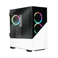 Enermax PC Case K8 RGB Tempered Glass Mid-Tower ATX White - Tower - ATX