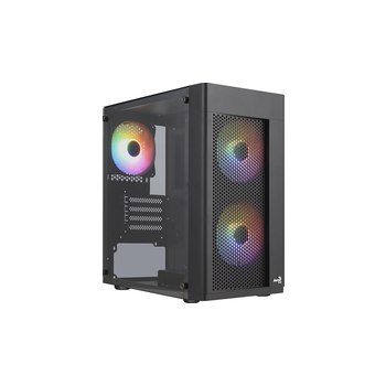 AEROCOOL ADVANCED TECHNOLOGIES Aerocool Hexform - Mini Tower - PC - Schwarz - micro ATX - Mini-ITX - ABS - SPCC - Rücken - Vorderseite