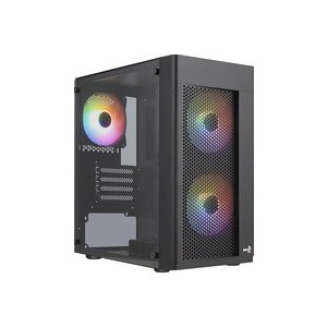 AEROCOOL ADVANCED TECHNOLOGIES Aerocool Hexform - Mini Tower - PC - Schwarz - micro ATX - Mini-ITX - ABS - SPCC - Rücken - Vorderseite