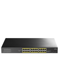 CUDY HUB SWITCH CUDY GS1028PS2 UNMANAGED PoE 300W 24-10/100/1000 BASE-T/2-1000 BASE-X SFP/CCTV MODE GS1028PS2