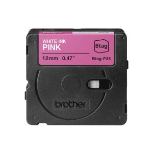 Brother BTAG-P35 - Weiß auf Pink - Rolle (1,2 cm x...