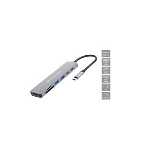 Conceptronic Dock USB-C->HDMI 2xUSB-A 2xUSB-C SD TF 0,25 m