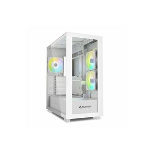 Sharkoon Gehäuse Rebel C60 RGB ATX 2xGlas weiß - Midi/Minitower - ATX