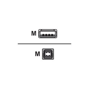 LogiLink 3m USB 2.0 cavo USB USB A USB B 0,48 Gbit/s Grigio