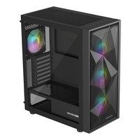 natec Case Diaxid 605 ARGB con finestra nera - Midi/Minitower - ATX