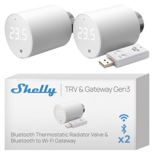 Shelly Blu TRV 2 - Heizkörperthermostat 2 Stück