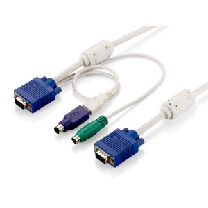 LevelOne 5m KVM Cable, VGA, PS/2, USB
