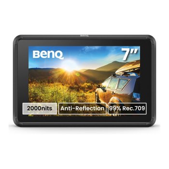 BenQ PVS7 - Display montato sulla testa - A colori - su fotocamera - 17,8 cm (7")