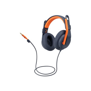 Logitech Zone Learn Cuffie con microfono over-ear con cavo per studenti, AUX da 3,5 mm