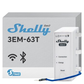 Shelly · Hutschiene·″″3EM-63T Gen3″″· Stromzähler