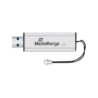 MEDIARANGE MR915 - 16 GB - USB Type-A / Micro-USB - 3.2 Gen 1 (3.1 Gen 1) - 50 MB/s - Lamina di scorrimento - Nero - Argento