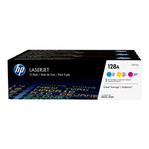 HP 128A - 3er-Pack - Gelb, Cyan, Magenta - Original -...