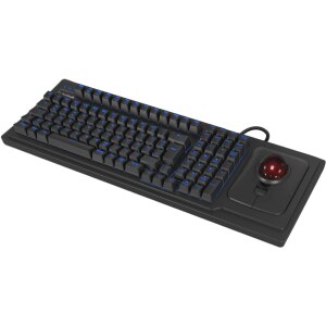 KeySonic KSK-8202ELU-T Tastiera con Trackball QWERTY US Nero