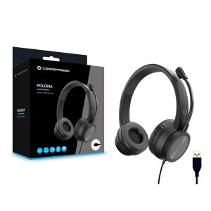 Conceptronic POLONA05B cuffia e auricolare Cablato A...