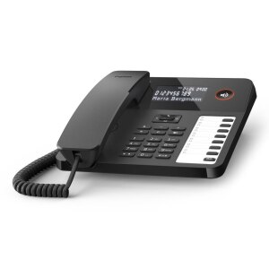 Siemens Gigaset Desk 600 - Telefon mit Schnur - Schwarz