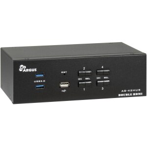 Inter-Tech IPC KVM Switch AC-42HUS HDMI 4Ka60Hz - Switch