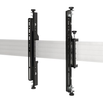 B-TECH BT8390-VESA400MAF - Flachbildschirm-Montagearm - Schwarz - 70 kg - Schiene - 177,8 cm (70 Zoll) - 99,1 cm (39 Zoll)