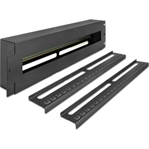 Delock Rack-Schiene mit Schutzschalter - DIN...