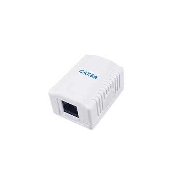 Equip Aufputzdose Cat6A 1-Port RJ45 UTP ws Polybeutel