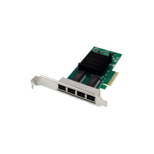 DIGITUS 4 Port Gigabit Ethernet Network Card RJ45 PCI...
