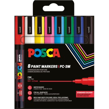 Uni-Ball Marker UNI PC-3M 8er Set Basic