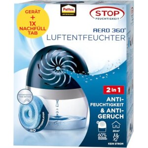 Pattex Luftentfeuchter Gerät Aero 360 inkl. Tab