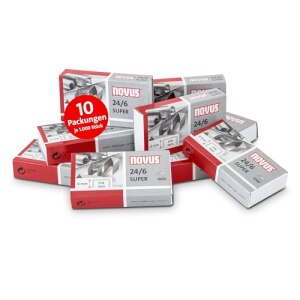 Novus Dahle 24/6 SUPER Heftklammern - 10.000 Stück