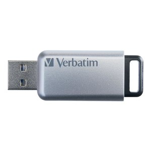 Verbatim Secure Pro - Memoria USB 3.0 da 16 GB - Argento - 16 GB - USB tipo A - 3.2 Gen 1 (3.1 Gen 1) - Senza coperchio - Argento