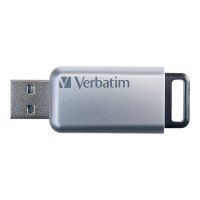 Verbatim Secure Pro - Memoria USB 3.0 da 16 GB - Argento - 16 GB - USB tipo A - 3.2 Gen 1 (3.1 Gen 1) - Senza coperchio - Argento