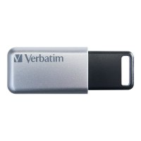 Verbatim Secure Pro - Memoria USB 3.0 da 16 GB - Argento - 16 GB - USB tipo A - 3.2 Gen 1 (3.1 Gen 1) - Senza coperchio - Argento