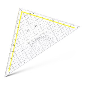 Aristo Squadra - 32,5 cm - 45°, 45° - trasparente