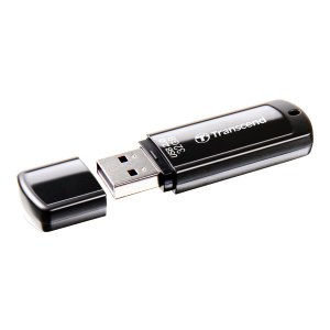 Transcend JetFlash 350 - 32 GB - USB tipo A - 2.0 - Cuffia - 8,5 g - Nero