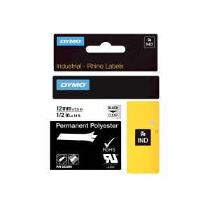 DYMO Rhino Industrial Permanent Polyester Labels | 12 mm...