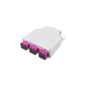 DIGITUS LWL-Hutschienenbox, MM-OM4, bestückt, mit...