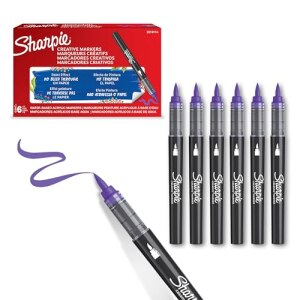 Sharpie Kreativmarker Pinselspitze Acryl lila