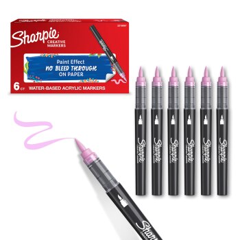 Sharpie Kreativmarker Pinselspitze Acryl rosapink