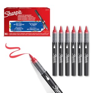 Sharpie Kreativmarker Pinselspitze Acryl rot
