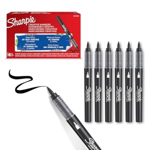 Sharpie Kreativmarker Pinselspitze Acryl schwarz