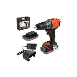 Black & Decker Akku-Schlagbohrschr. 18V 2x2Ah Kof...