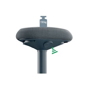 Leitz Ergo Active Standing Stool with Comfort Seat