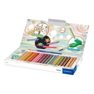 STAEDTLER buddy 3 in 1 Farbstift Wachs gemischte Farben...