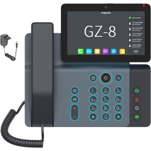 Gequdio High-End IP Telefon GZ-8 mit Netzteil Touchdispl