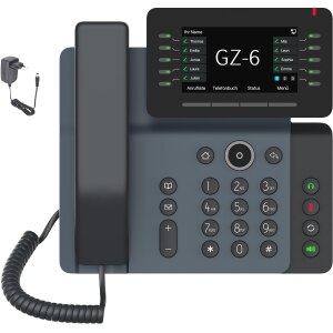 Gequdio IP Telefon GZ-6 mit Netzteil - WLAN und Bluetoot