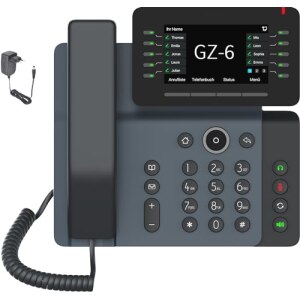 Gequdio IP Telefon GZ-6 mit Netzteil - WLAN und Bluetoot