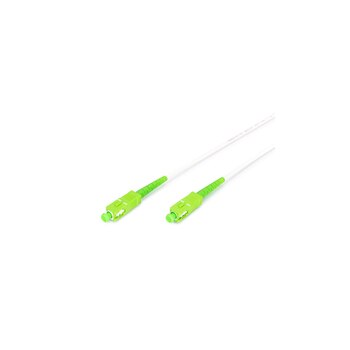 DIGITUS Glasfaser Patchkabel, stahlarmiert, simplex, singlemode, SC/APC  SC/APC, 10 m