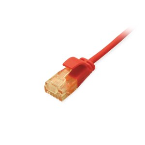 Equip Cat.6A U/UTP Slim Patch Cable, 2.0m, Red