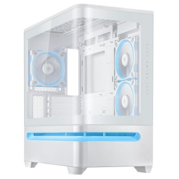 ASUS Prime AP202 - microATX Tower - Seitenteil mit Fenster (gehärtetes Glas)